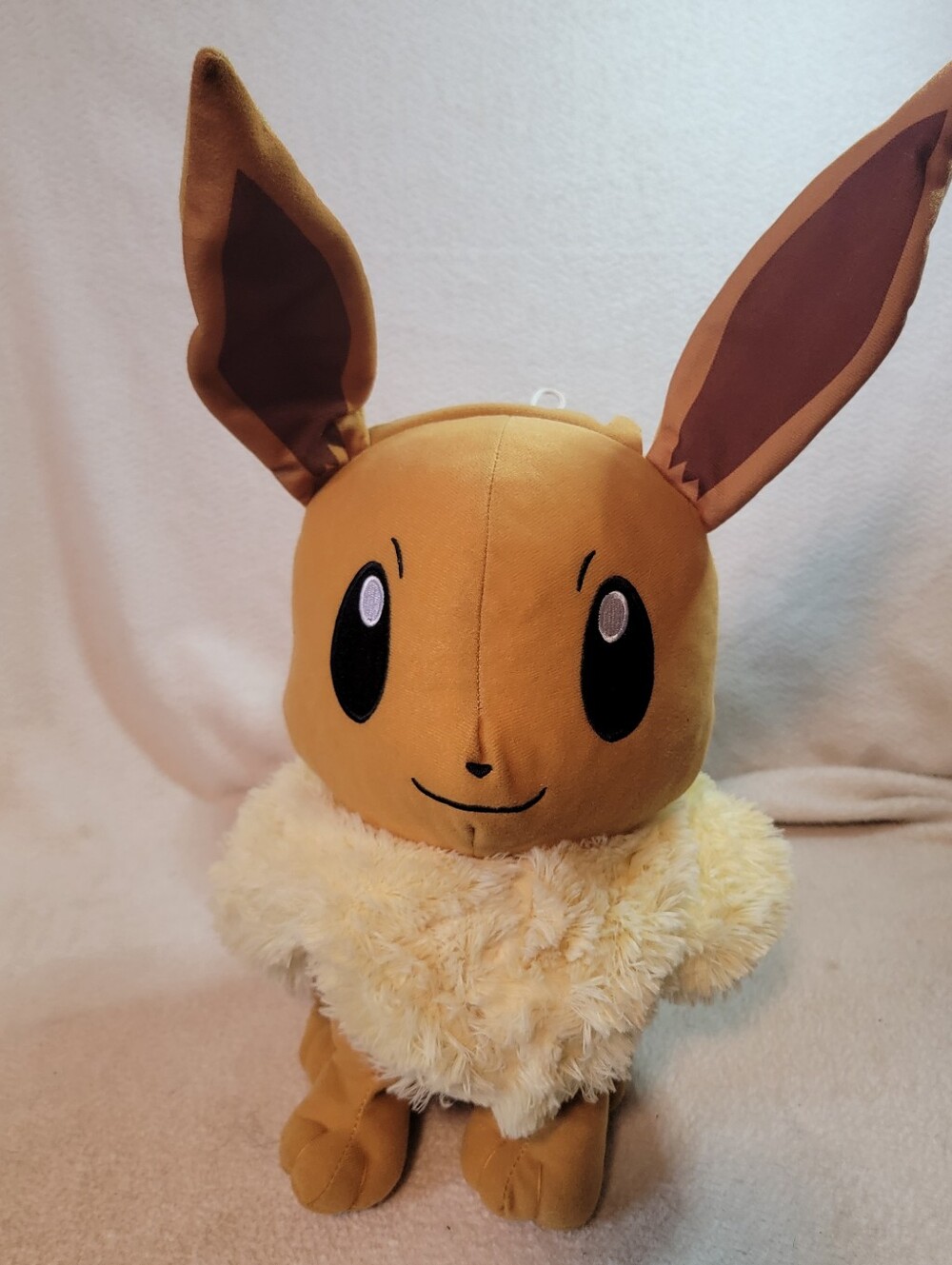 Eevee Plush Toy - Brown with Cream Collar 18 Inches Stuffed Pokemon
